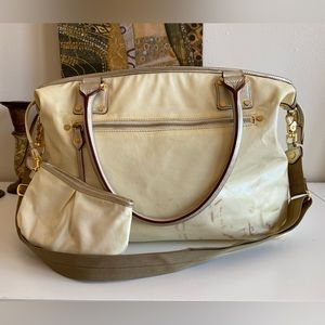 MZ Wallace Toni Tote in Bianco Twill